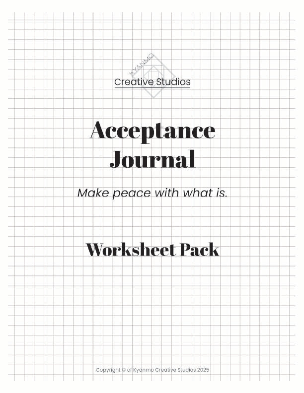 Acceptance Journal Worksheets