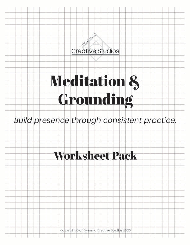 Meditation & Grounding Log Worksheets