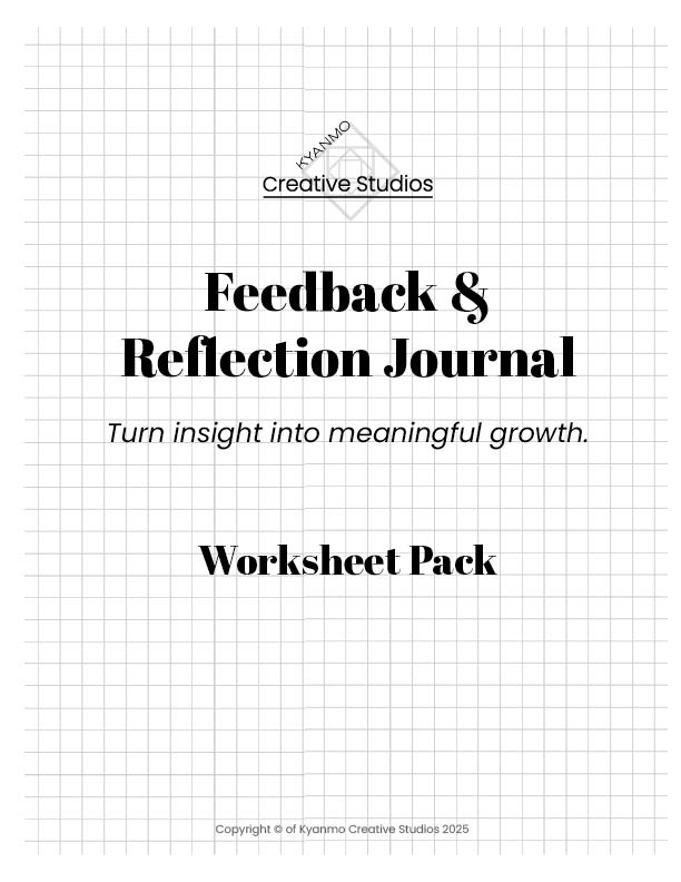 Feedback & Reflection Journal Worksheets
