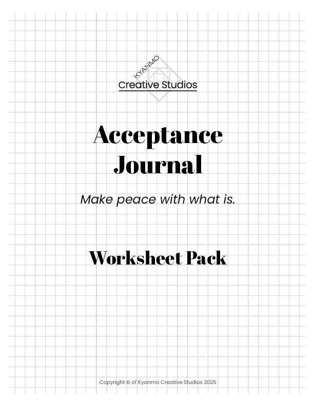 Acceptance Journal Worksheets