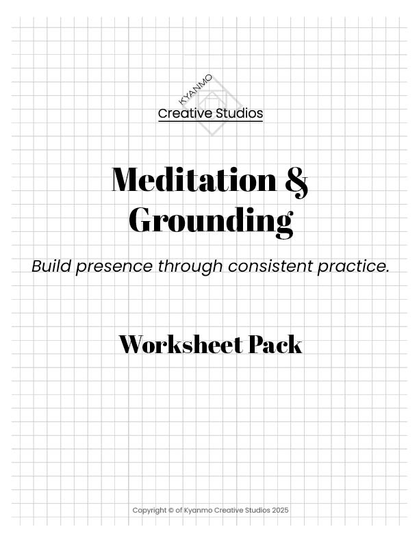Meditation & Grounding Log Worksheets