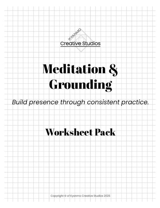 Meditation & Grounding Log Worksheets