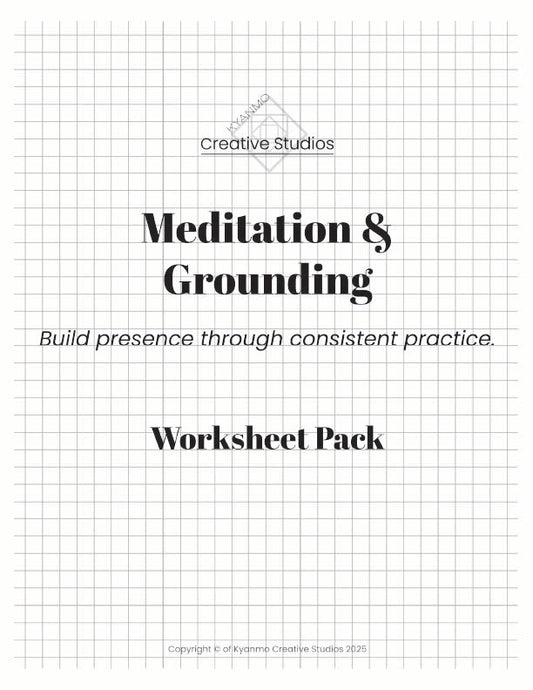 Meditation & Grounding Log Worksheets