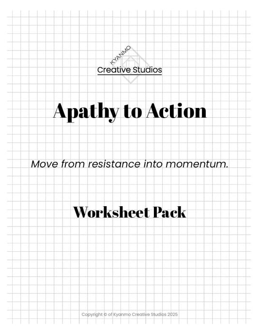 Apathy to Action Worksheets