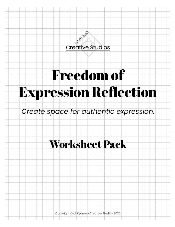 Freedom of Expression Reflection Worksheets