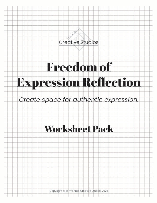 Freedom of Expression Reflection Worksheets