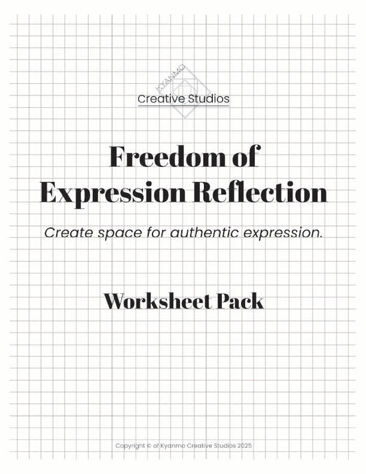Freedom of Expression Reflection Worksheets