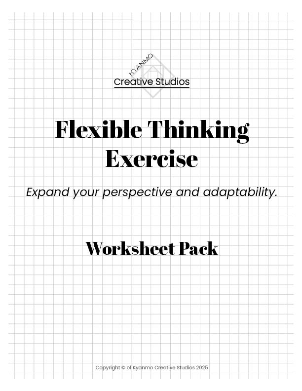 Flexible Thinking Exercise Worksheets
