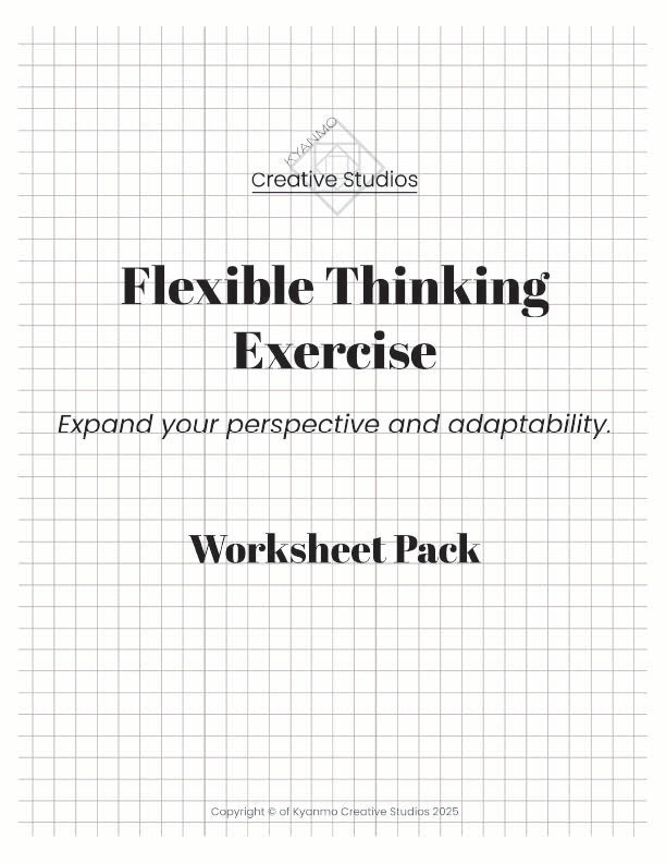 Flexible Thinking Exercise Worksheets