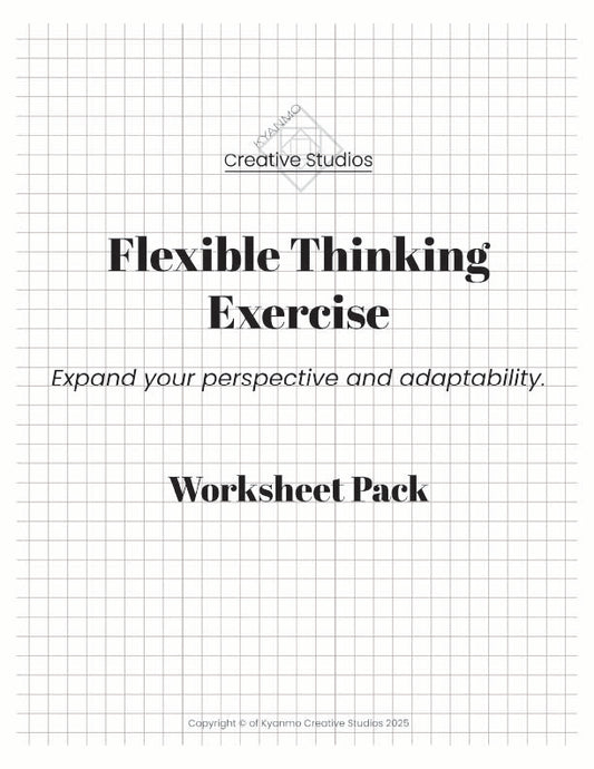 Flexible Thinking Exercise Worksheets