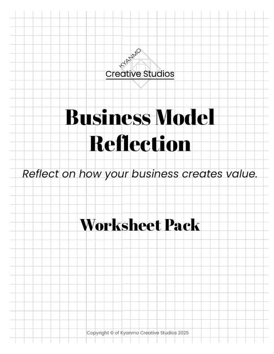 Business Model Reflection Grid Worksheets