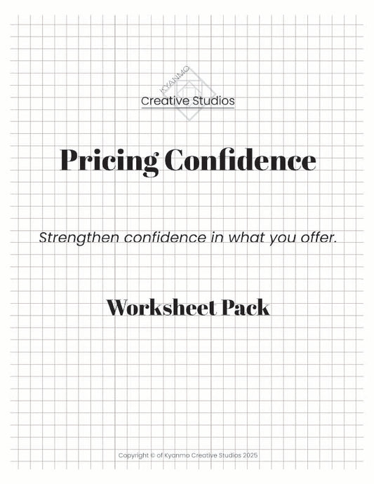 Pricing Confidence Worksheets
