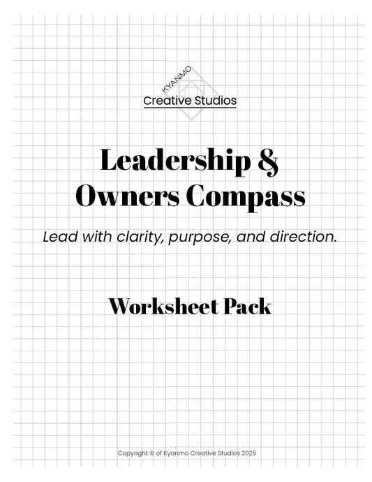 Leadership & Owner's Compass Worksheets