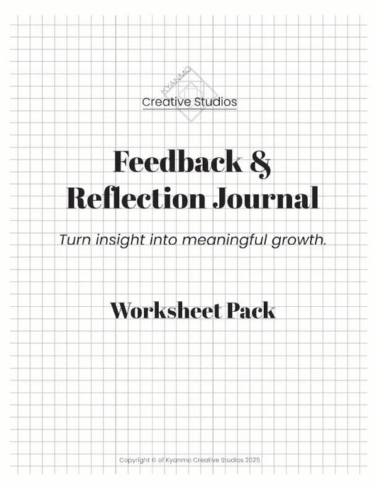 Feedback & Reflection Journal Worksheets