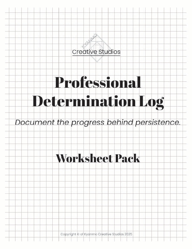 Professional Determination Log Worksheets