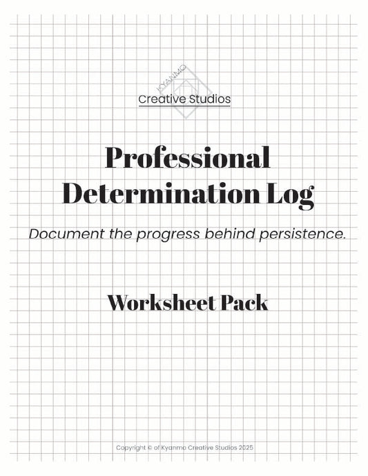 Professional Determination Log Worksheets