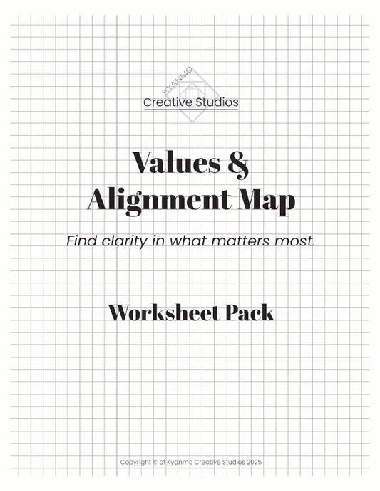 Values & Alignment Map Worksheets