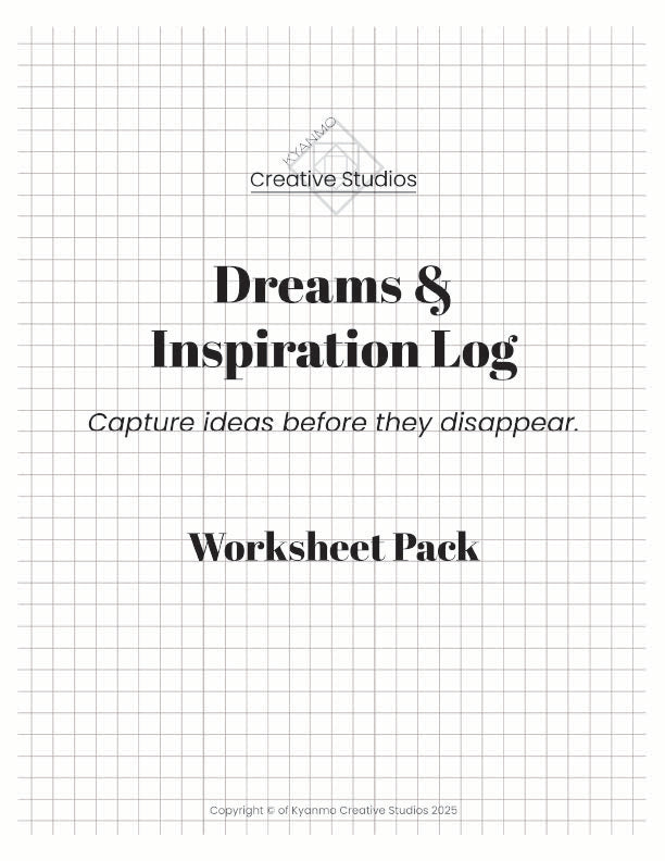 Dreams & Inspiration Log Worksheets