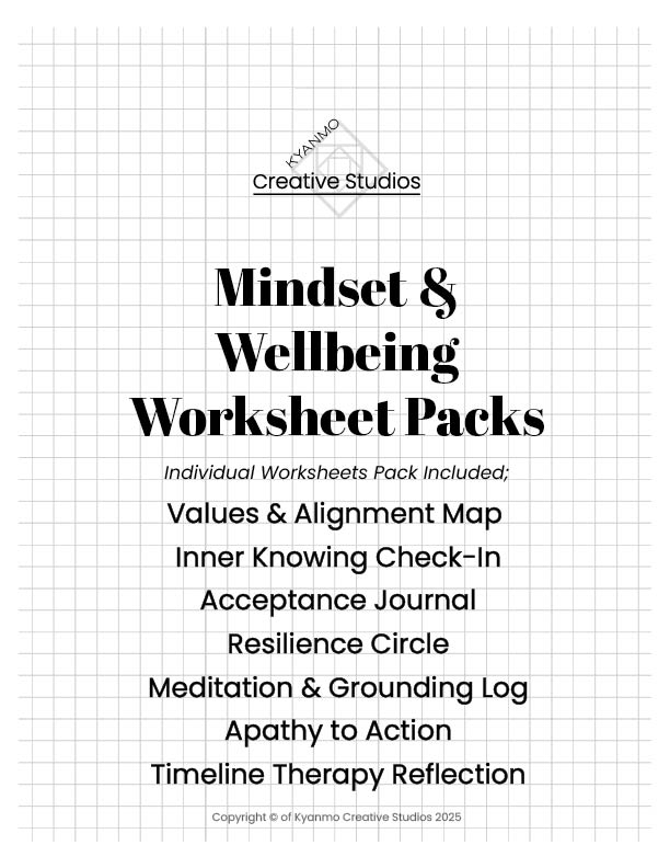 🌿 Mindset & Wellbeing Worksheets Pack