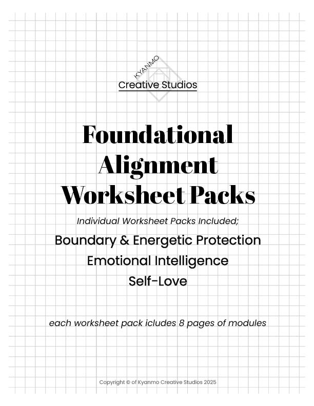 🌿🪷 Foundational Alignment Worksheet Pack
