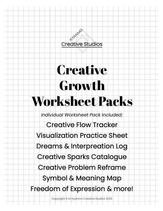 🎨 Creative Growth Worksheet Pack