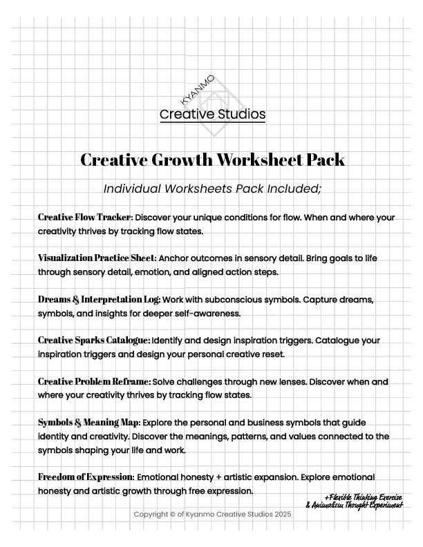 🎨 Creative Growth Worksheet Pack