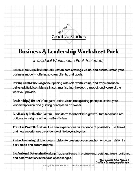 🚀 Business & Leadership Worksheet Pack