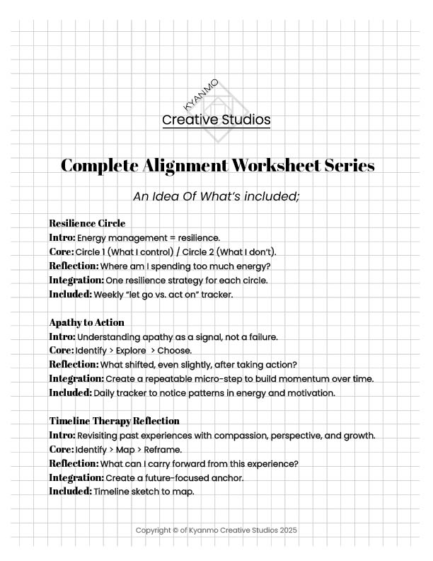 🌟 Complete Alignment Worksheet Series