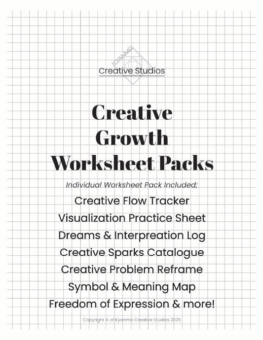 Creative Growth Worksheet Pack
