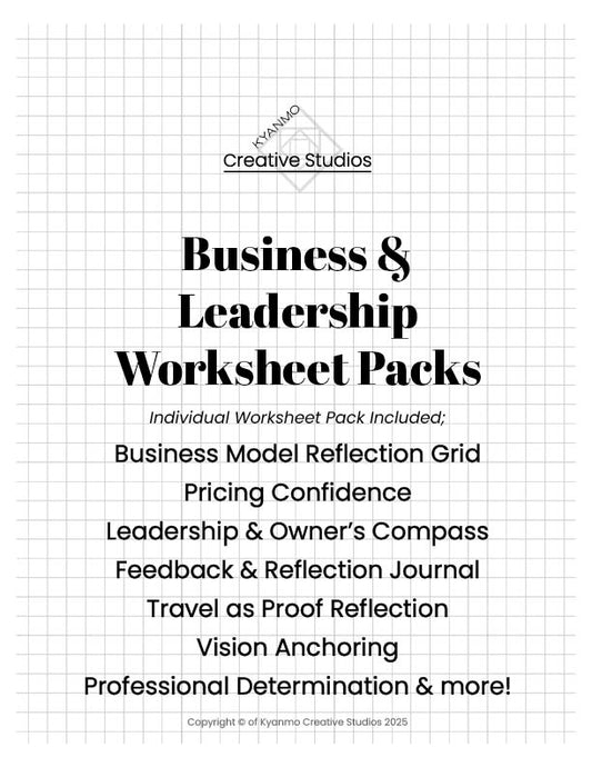 Business & Leadership Worksheet Pack