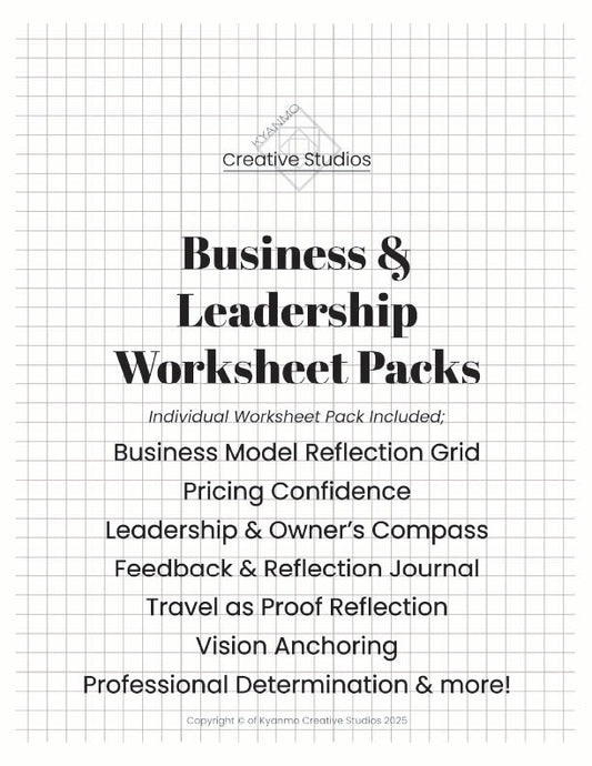 Business & Leadership Worksheet Pack
